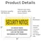 Signmission 24 Hour Video Surveillance OSHA Security Notice Sign, Vinyl Decal, 5in W x 3.5in L, 2PK OS-2PACK-SN-D-35-L-11499 - alternate 6